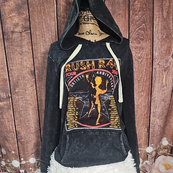 Tops - RUSH MINERAL WASHED HOODIE SZ. SM-LG